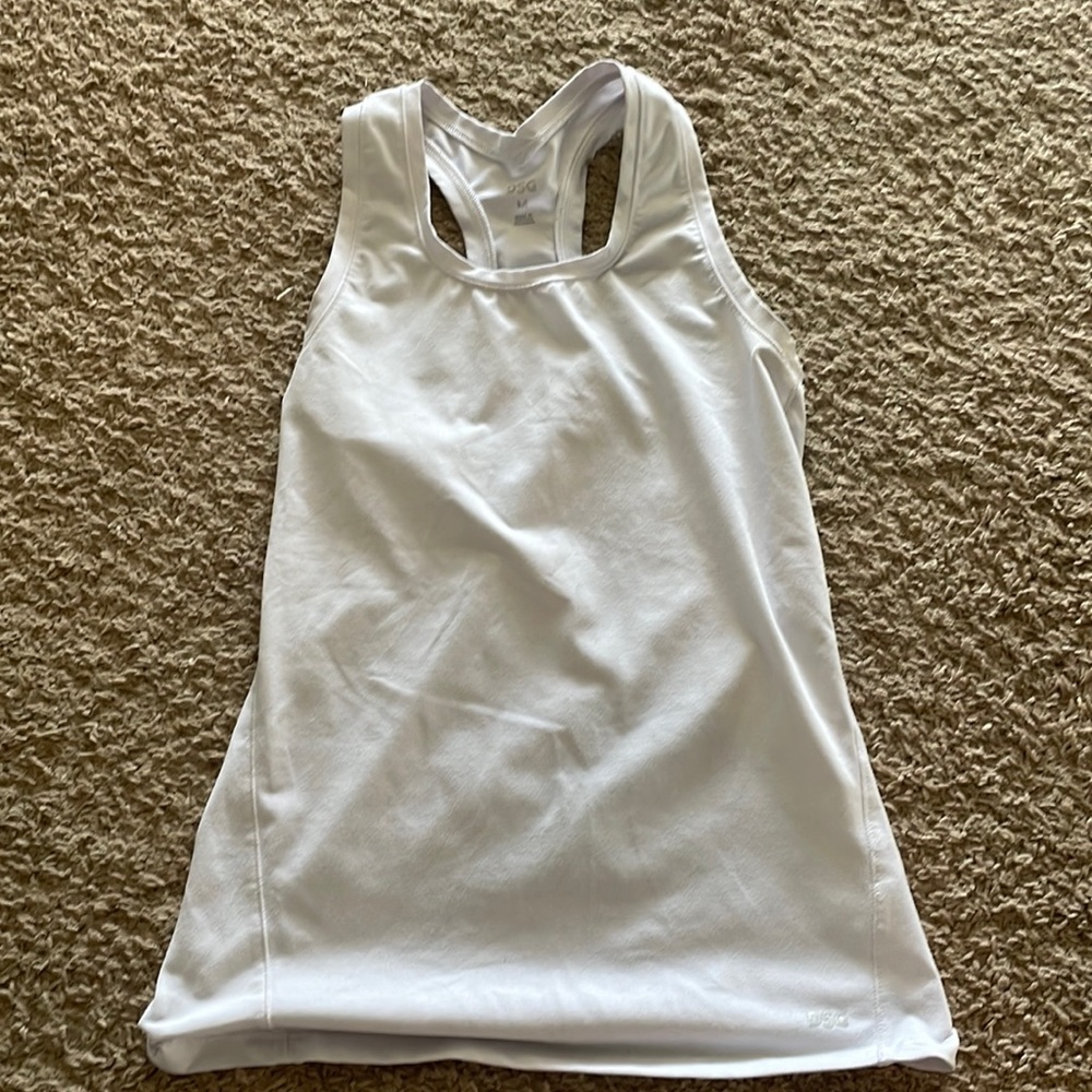 White Workout Tank Top
